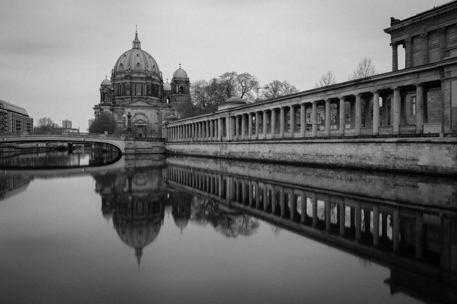 Berliner Dom, 170409, ako (bw)