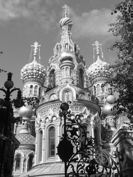 Church of the Saviour on the Blood, St Petersburg (2012-08-17, black-and-white)
