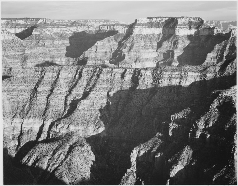 Closer view of cliff formation, 