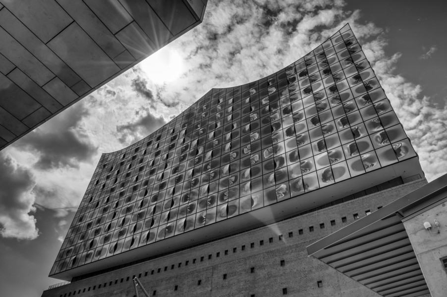 Hamburg, HafenCity, Elbphilharmonie -- 2016 -- 3043-9 -- bw