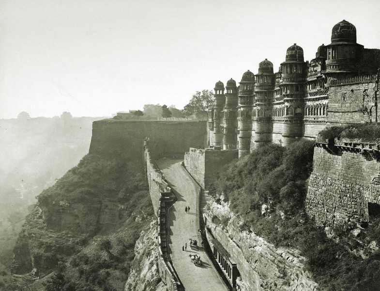 Main entrance & Man Mandir, Gwalior Fort.