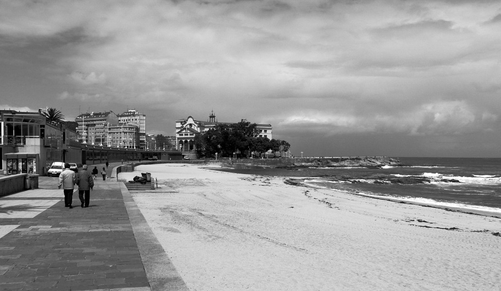 Playa de Riazor-A Coruña-Galicia (Spain)