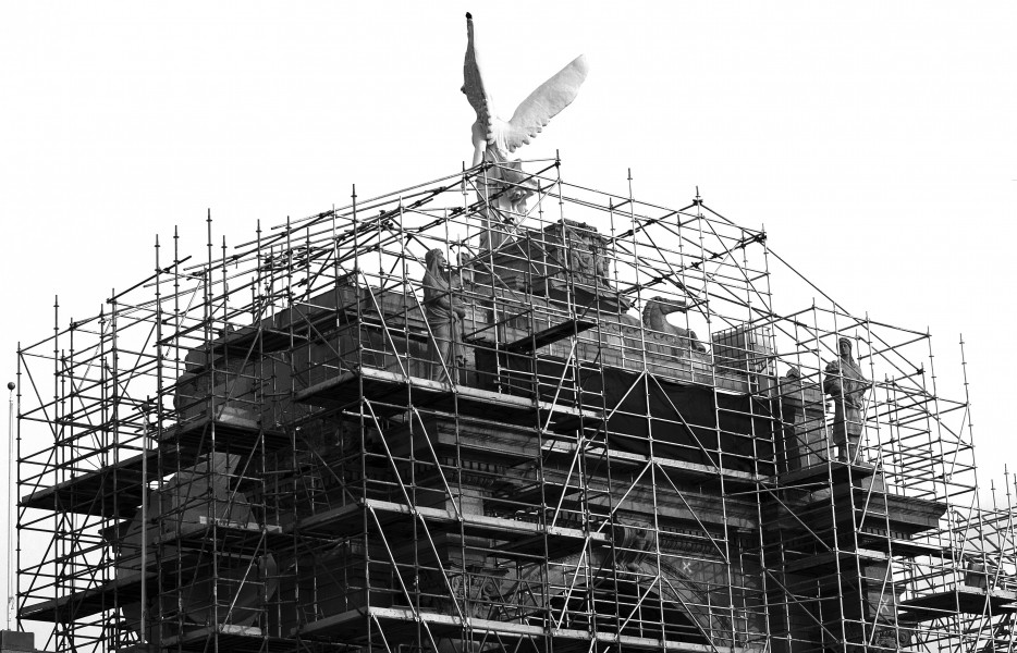 Scaffolding on Princes Gate