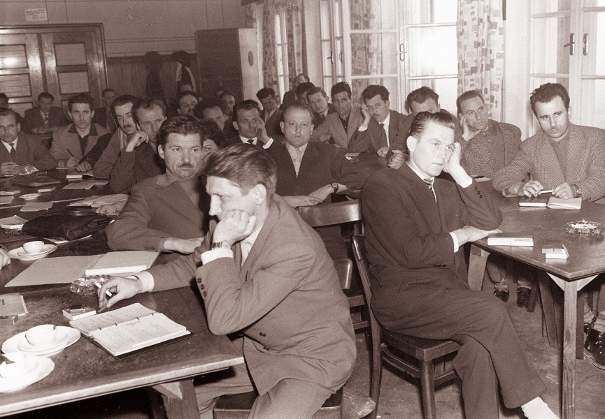 Seminar občinskega komiteja Zveze komunistov Maribor-Center na Železničarskem domu na Pohorju 1962