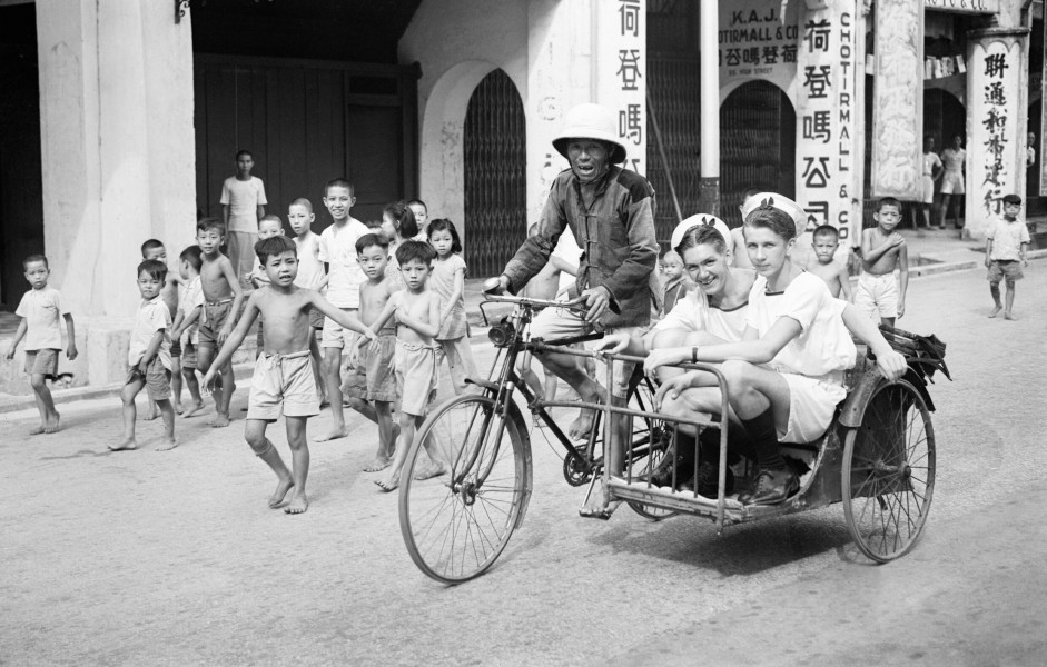 Singapore- Sightseeing. 8 and 9 September 1945, Singapore. A30587