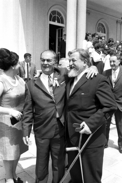 Stevan Kragujevic, Bozidrar Jakac, slikar, graficar, vajar, kod Josipa Broza Tita, 25. maj, 1970