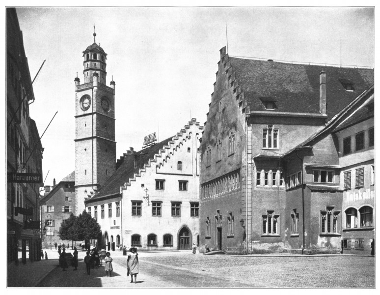 Unser Land 1925 B51, Rathaus Waghaus Ravensburg, von der Trappen
