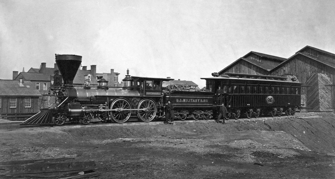 USMR Locomotive W. H. Whiton and Lincoln Presidential Car