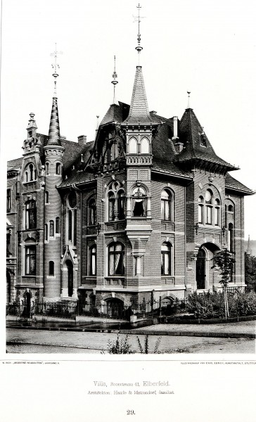 Villa, Roonstrasse 41, Elberfeld, Architekten Haude & Metzendorf, Tafel 29, Kick Jahrgang II
