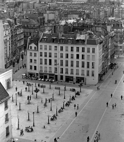 Vue depuis le Centre Georges Pompidou Paris -1977