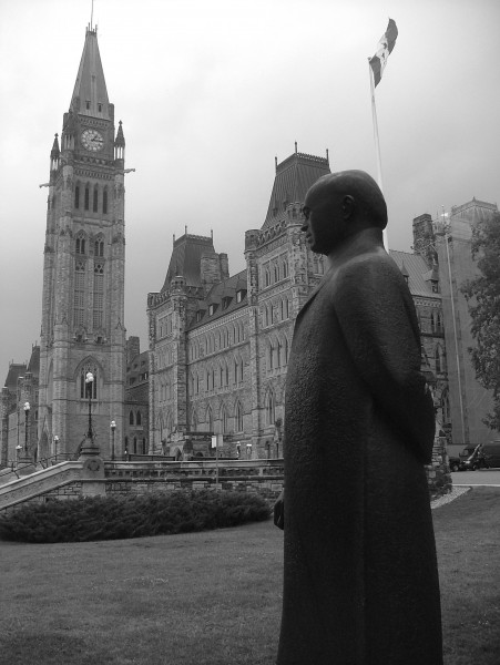 William Lyon Mackenzie King on Parliament Hill