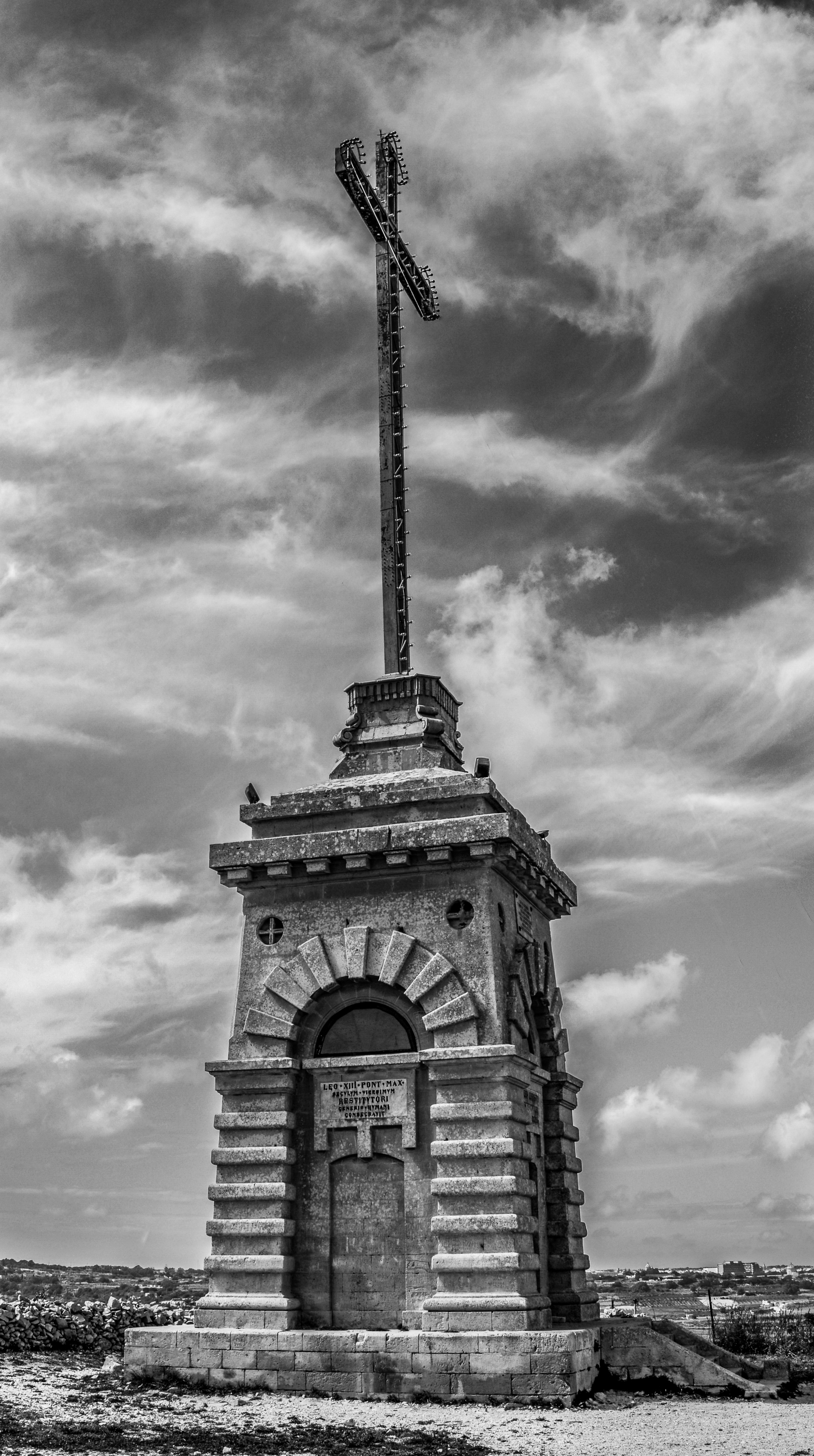 Laferla Cross on a Cloudy Day