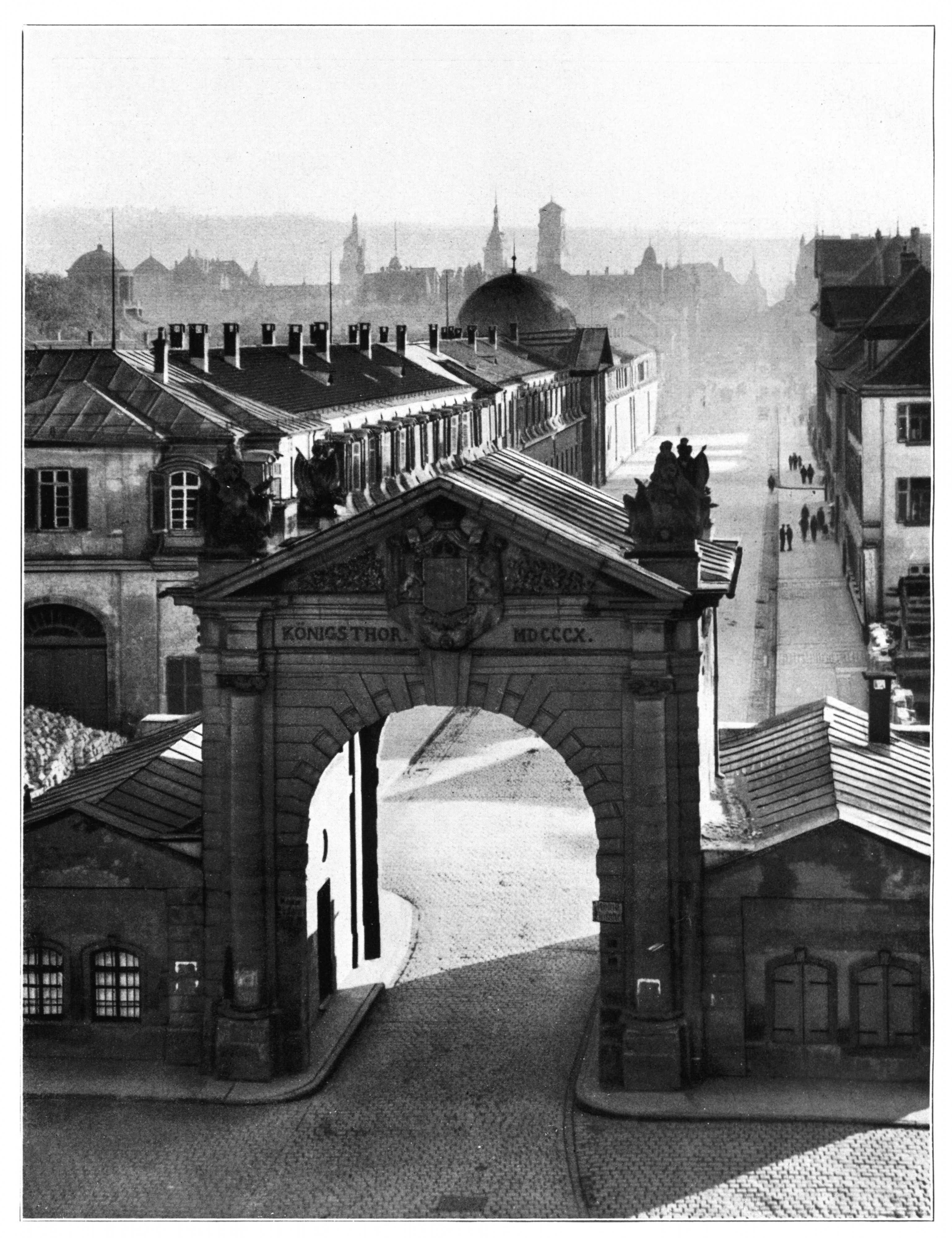 Unser Land 1925 B40, ehem Königstor Stuttgart, von der Trappen
