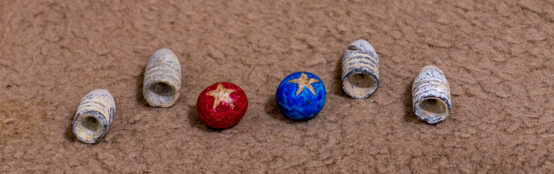 Civil War Minié ball and clay marbles 1