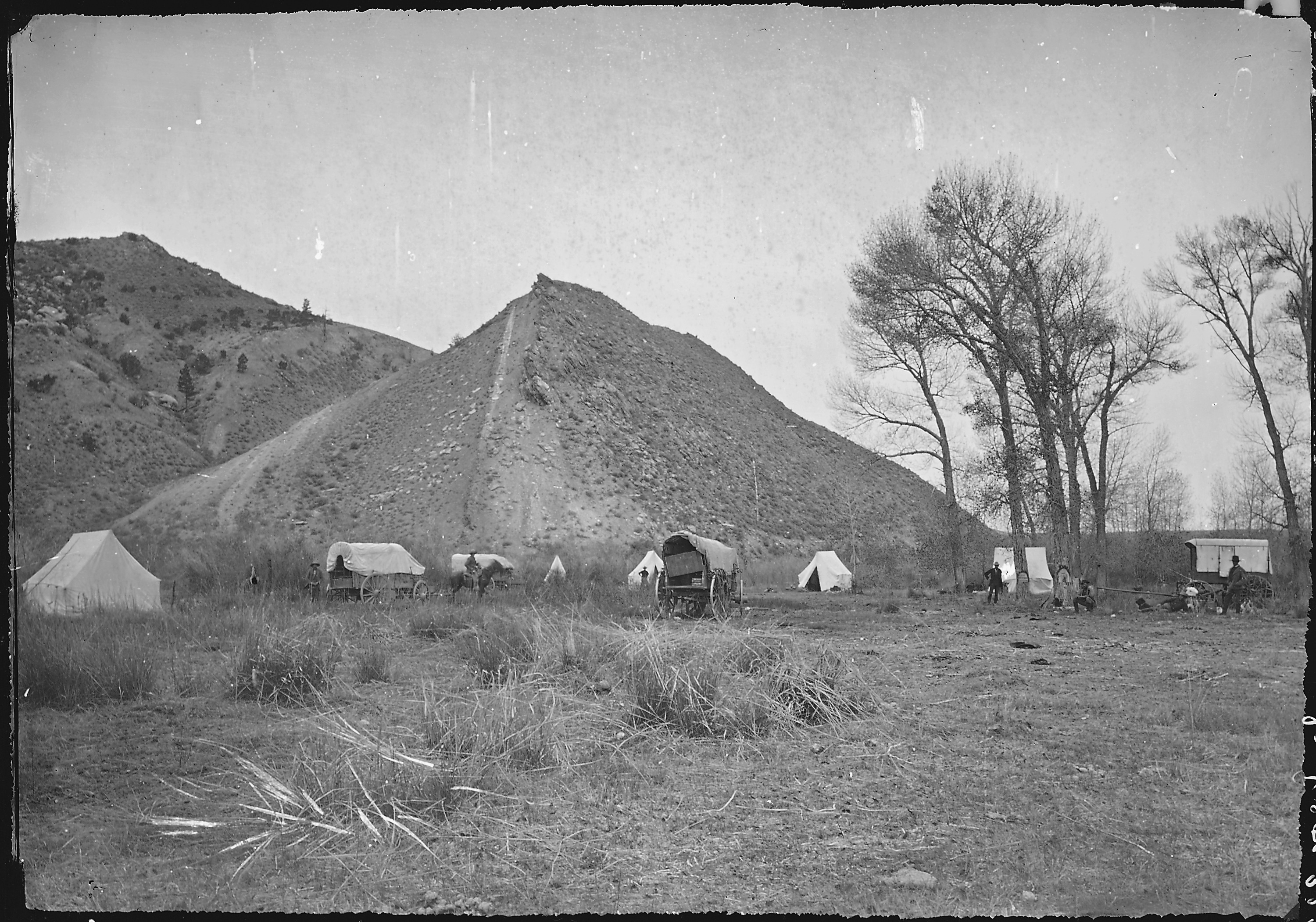 A camp on Henry's Fork. Daggett County, Utah - NARA - 516935