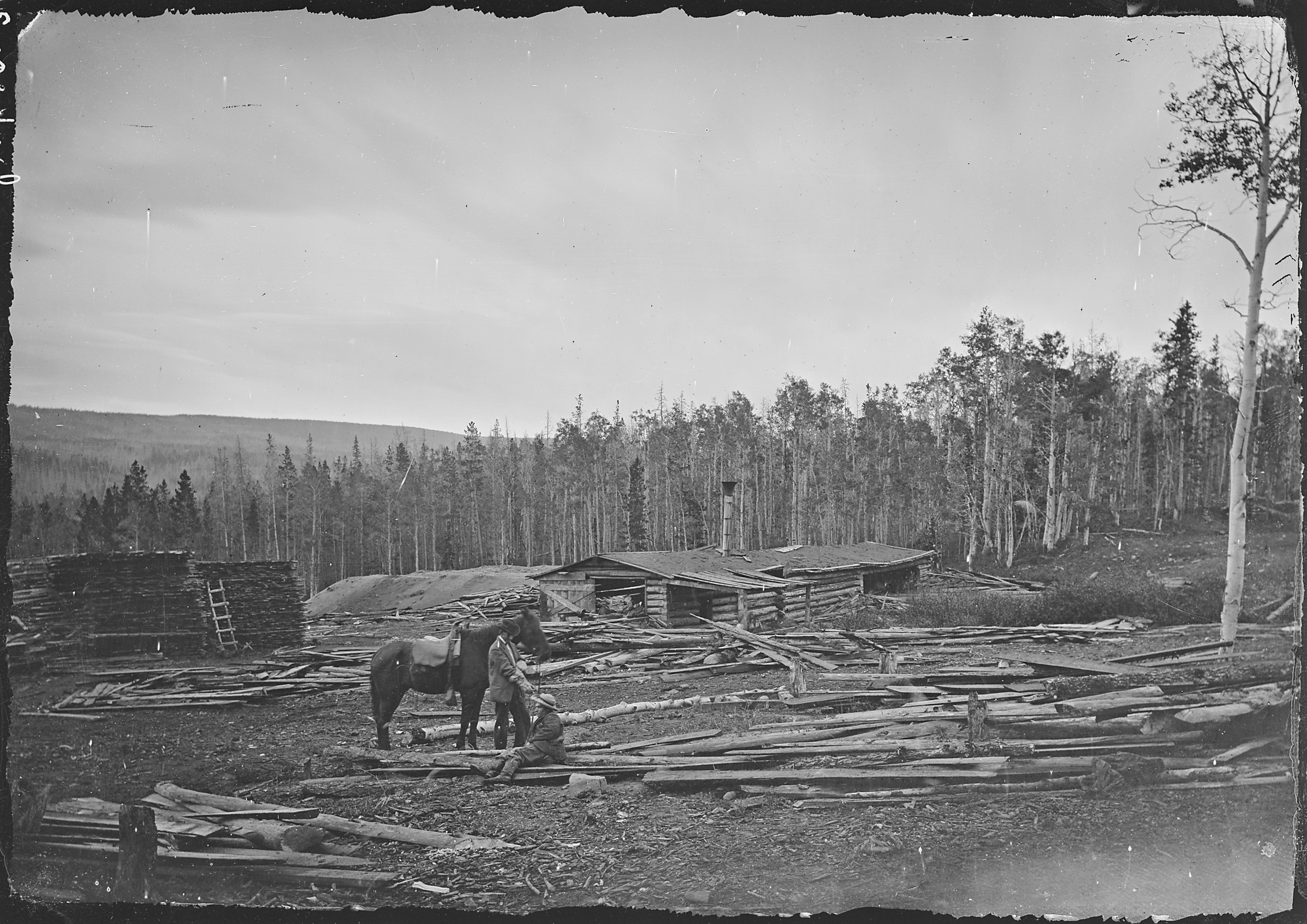 A saw mill in the Uinta Mountains, Summit County, Utah - NARA - 516920