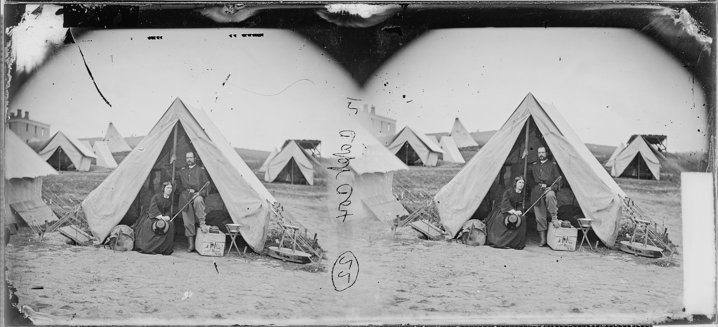 Capt. J.F. Cox and wife - NARA - 529483
