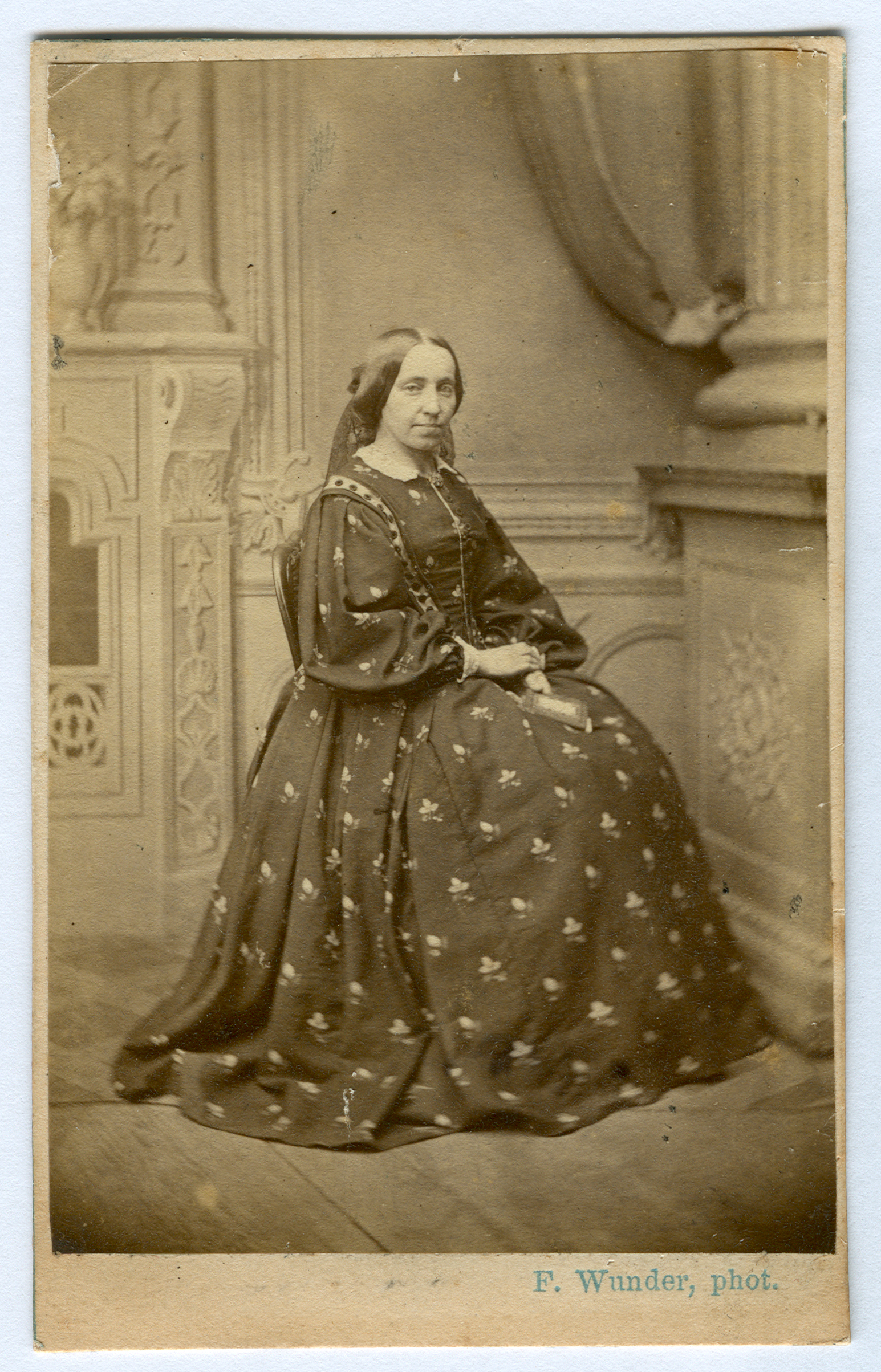 Friedrich Karl Wunder phot. CDV Pauline. Bildseite