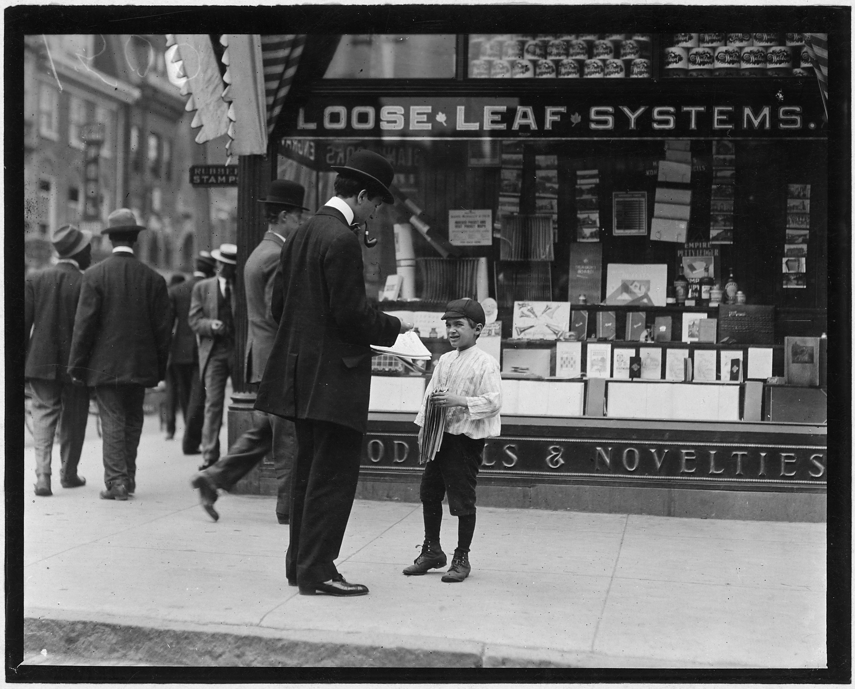 James Loqulla, a newsboy, 12 years old. Selling papers for 3 years. Average earnings 50 (cents) a week. Sellings not... - NARA - 523309