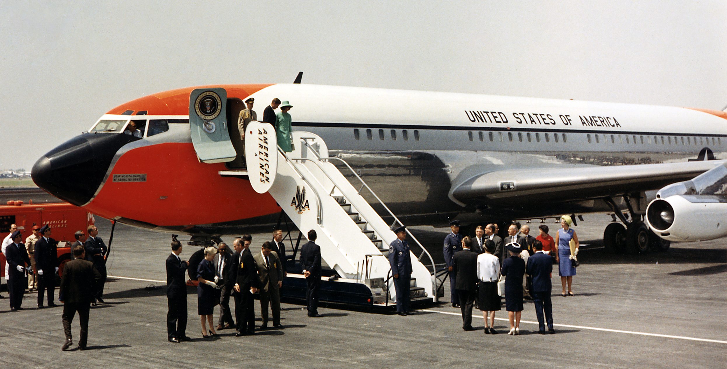 JFK exiting Air Force One