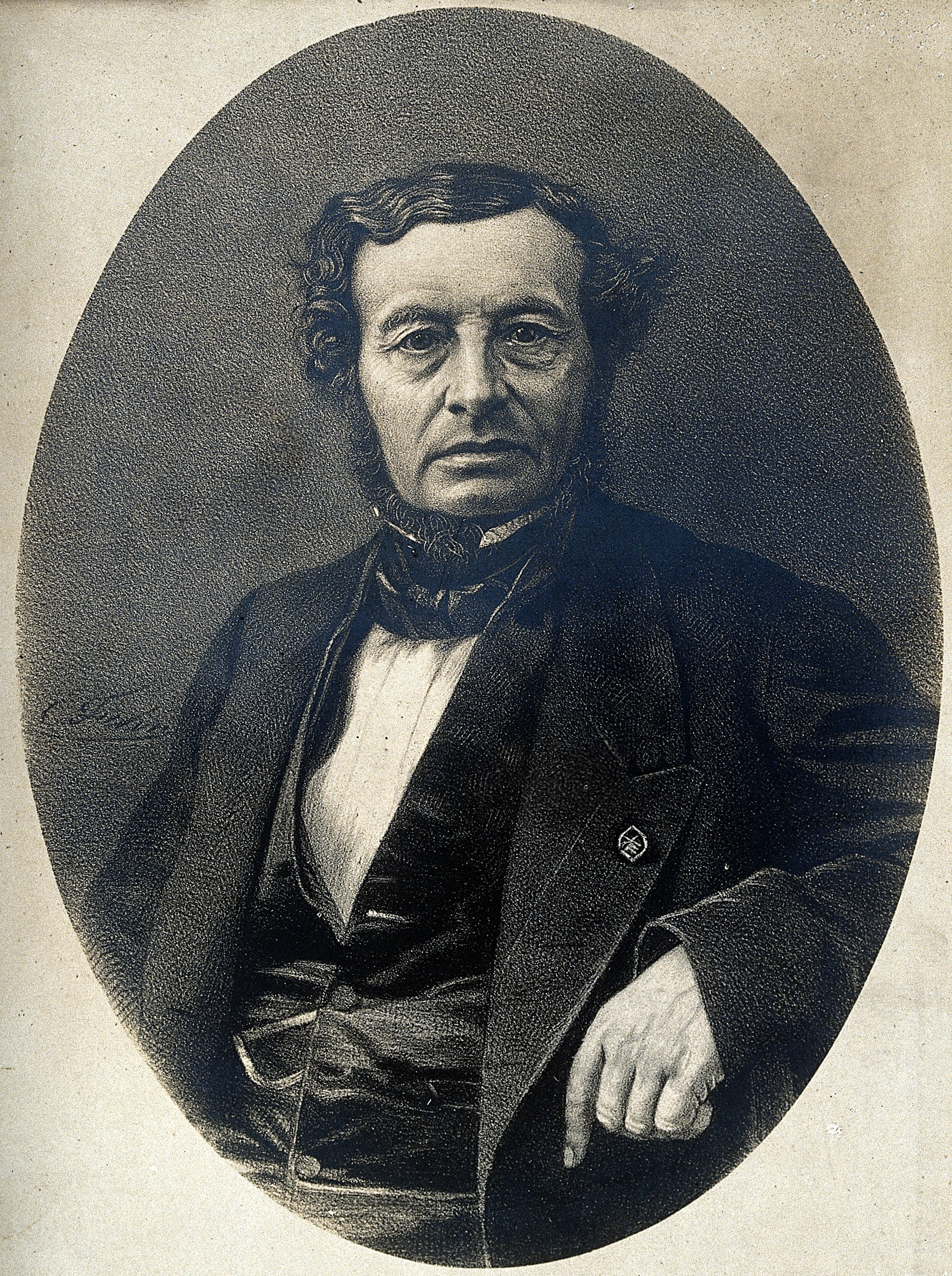 Joseph-François Malgaigne. Photograph after a lithograph. Wellcome V0028163