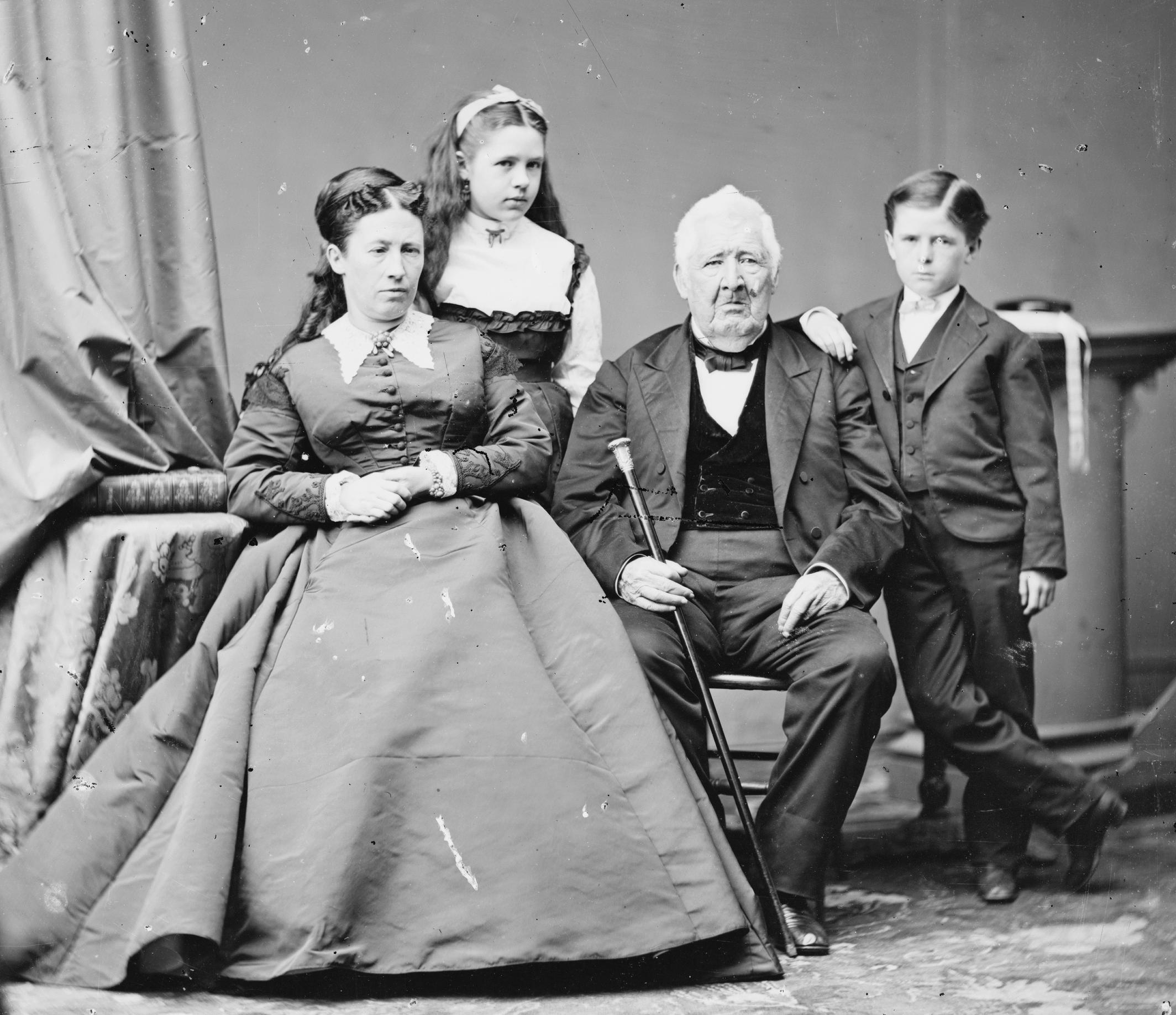 Julia Grant with family - Brady-Handy