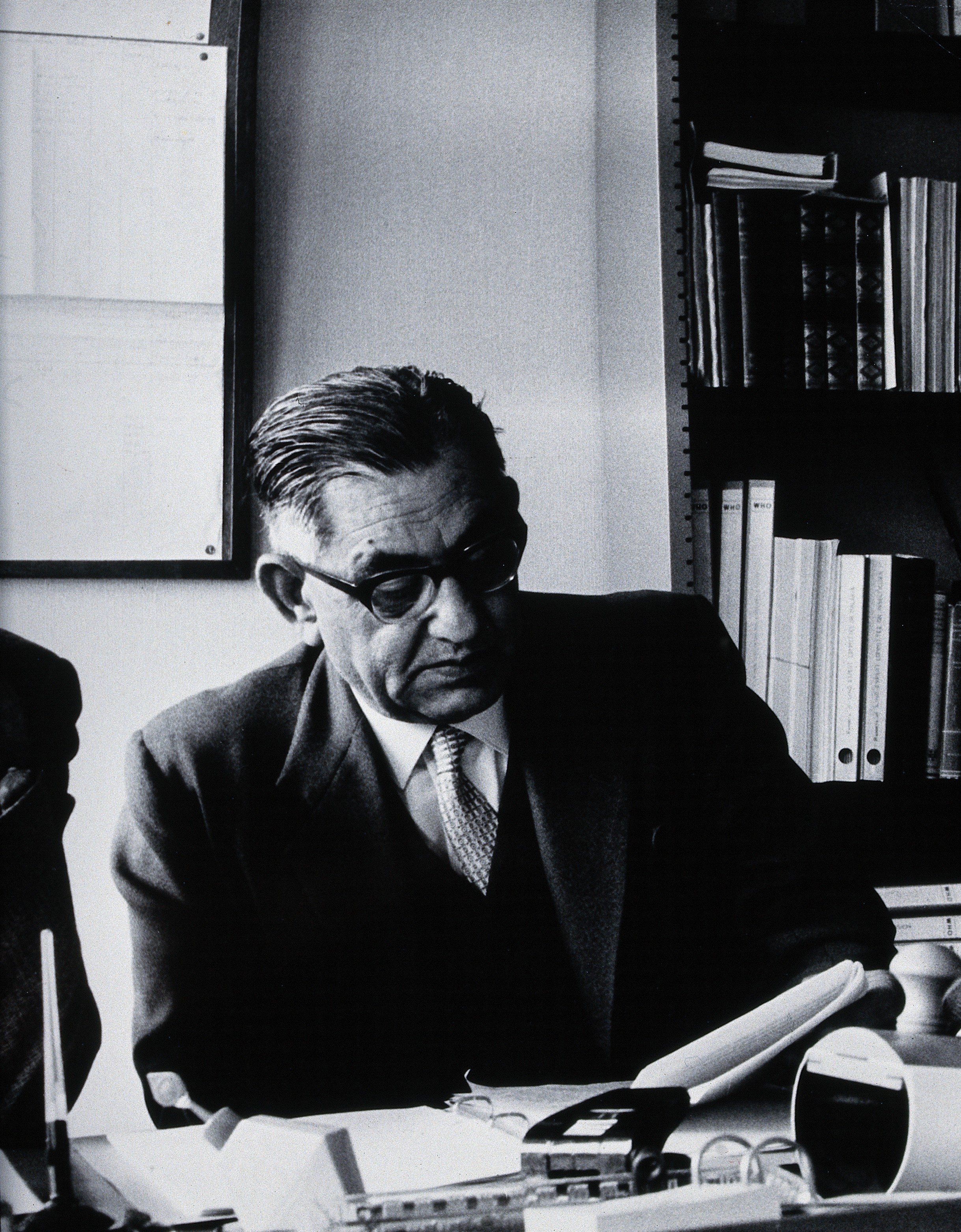 M.K. Afridi. Photograph by L.J. Bruce-Chwatt. Wellcome V0027917