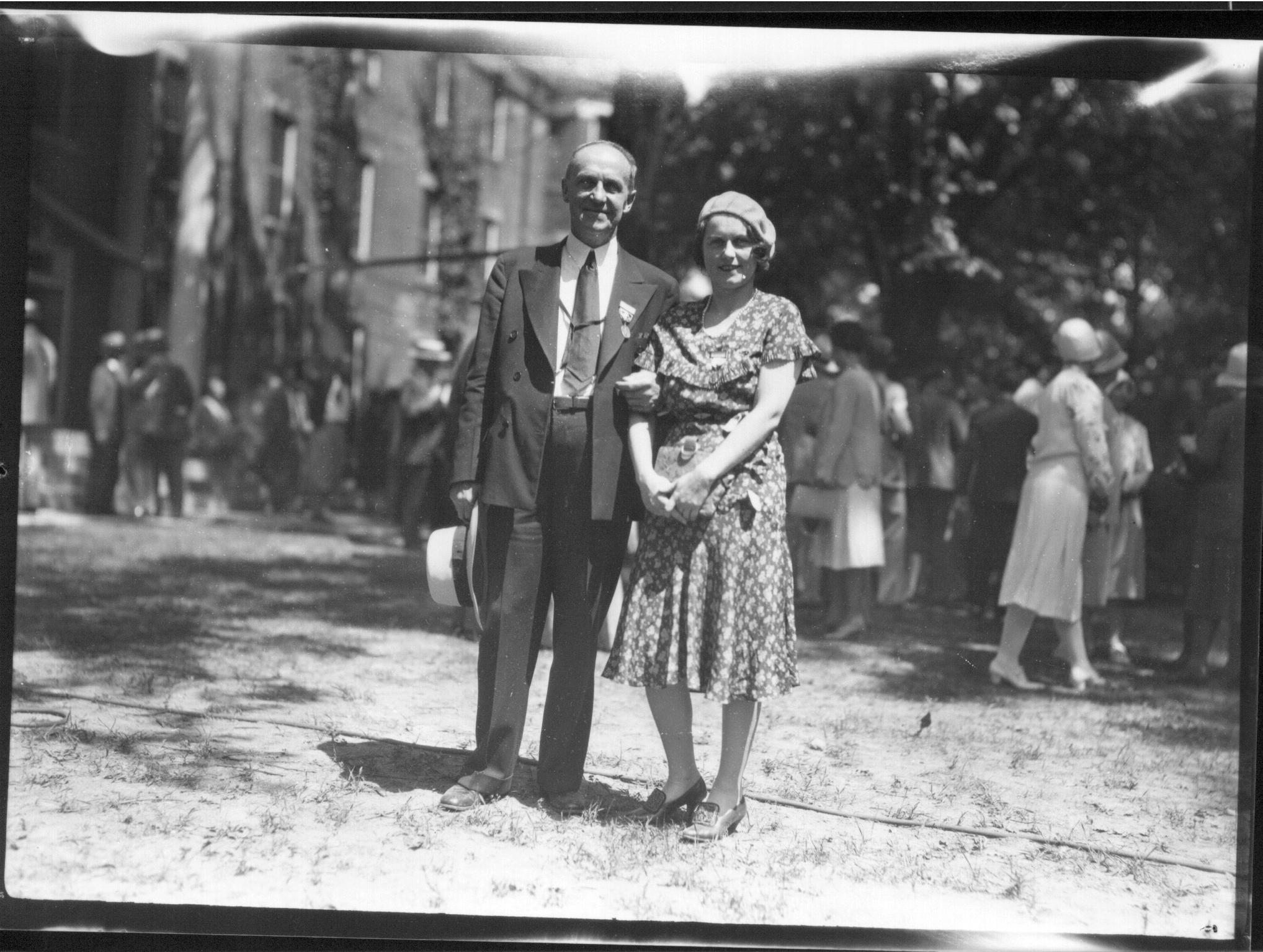 Man and woman at Phi Delta Theta celebration, Oxford College 1931 (3192588730)