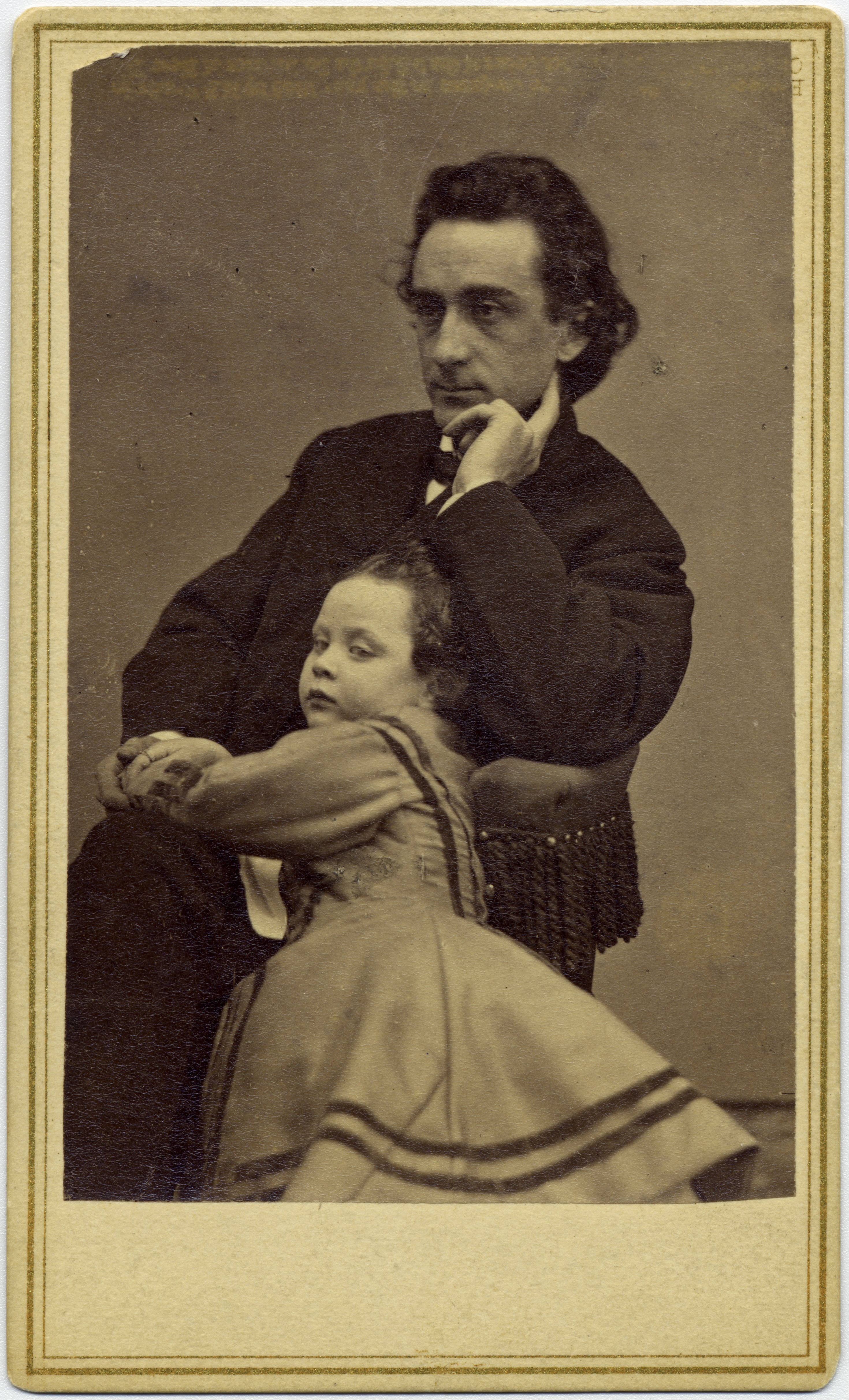 Mathew B. Brady - Edwin Booth and his daughter Edwina - Google Art Project