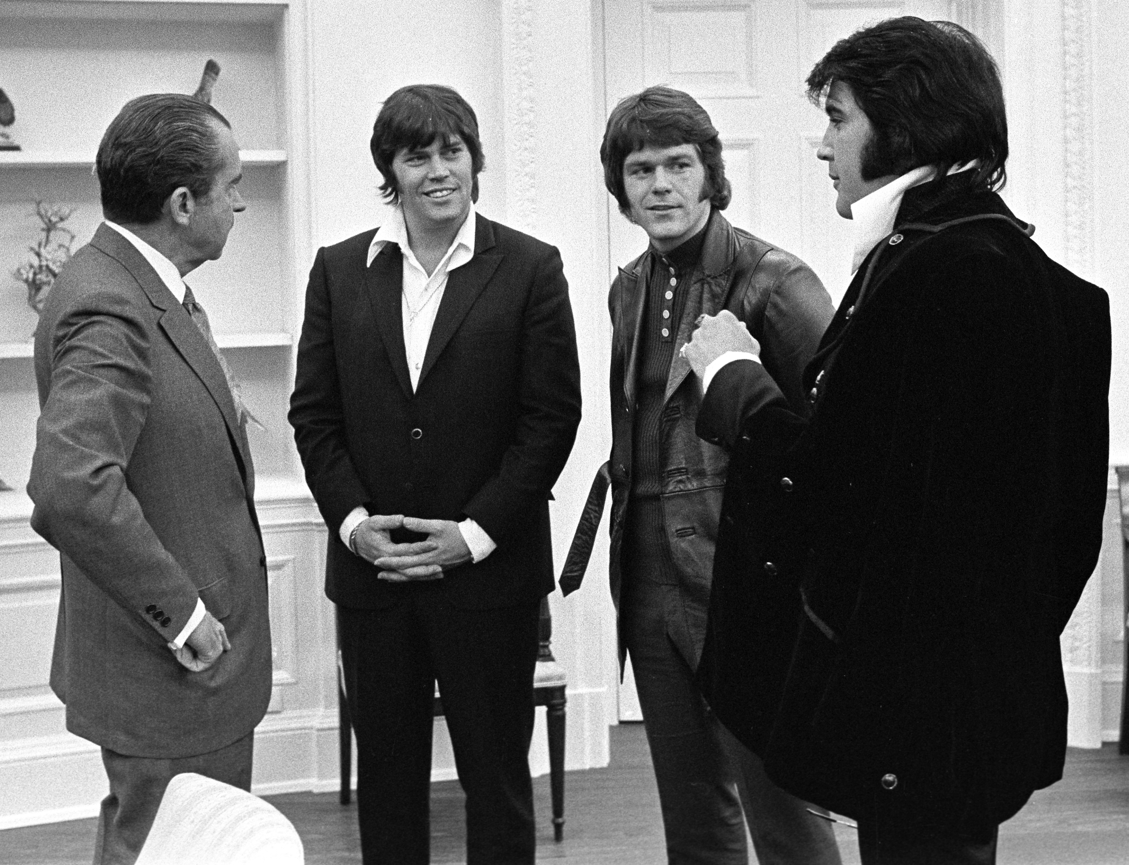 Nixon sonny-west jerry-schilling-elvis-presley-