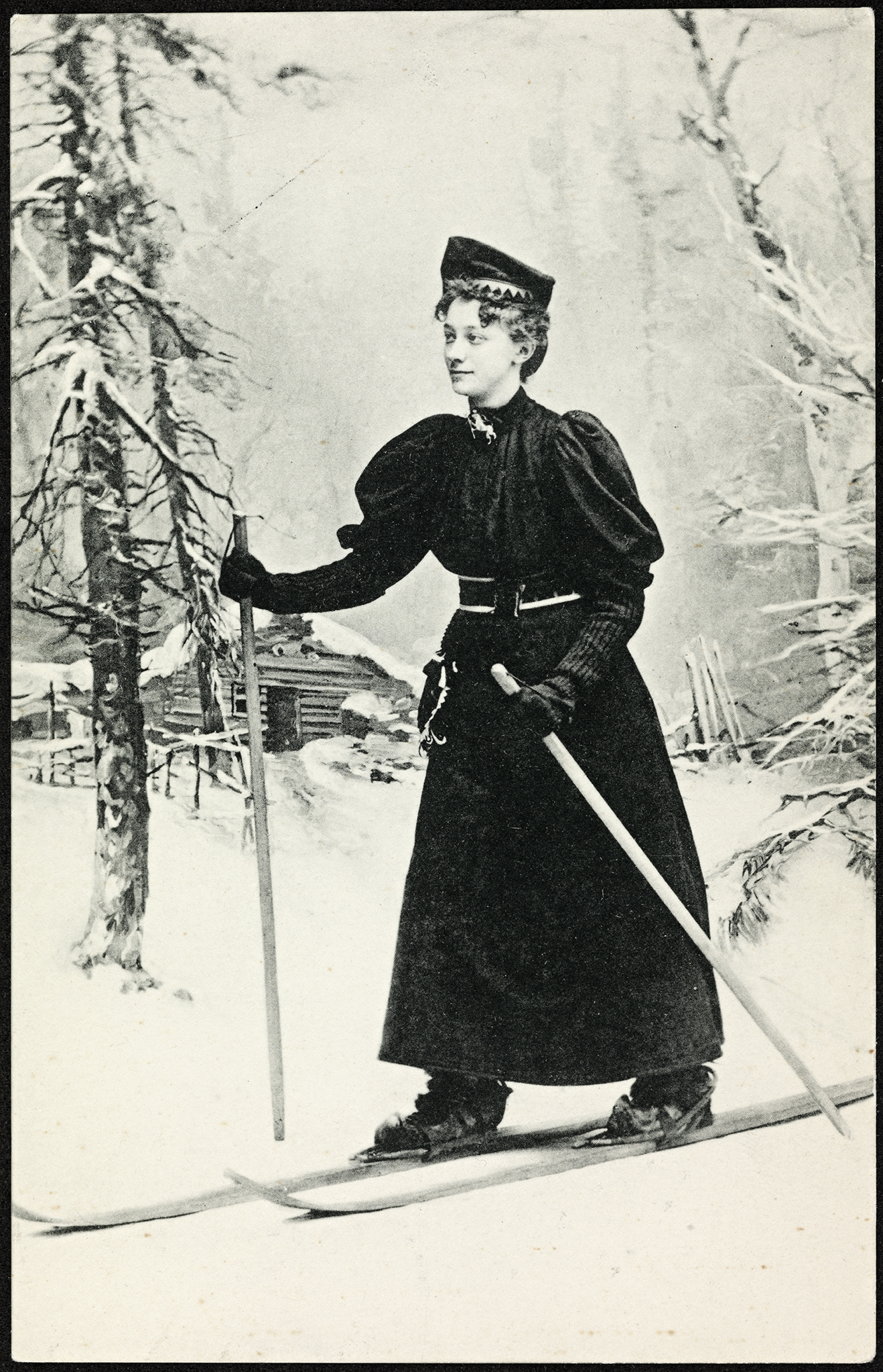No 205. Uidentifisert kvinne på ski (8677647388)
