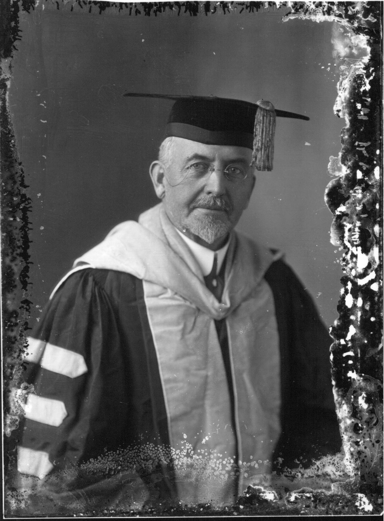President William Boyd of Western College in cap and gown n.d. (3192563638)