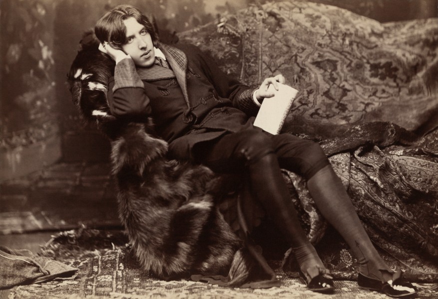 Oscar Wilde, photographic print on card mount: albumen