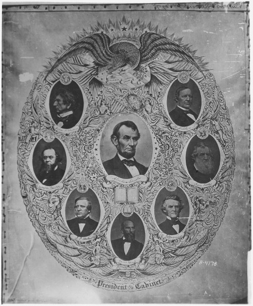 Abraham Lincoln President, United States, and Cabinet - NARA - 528323
