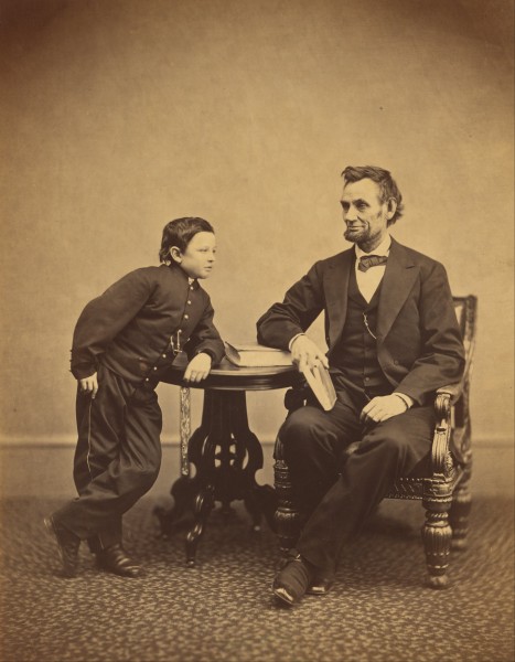 Alexander Gardner (American, born Scotland - (Abraham Lincoln and His Second Son Thomas (Tad)) - Google Art Project