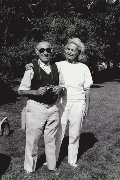 Alfred Eisenstaedt with Rose Styron - 1989