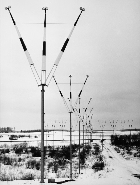 Arlanda Airport ARN, Stockholm. 1960s. Information Landing Systems, ILS