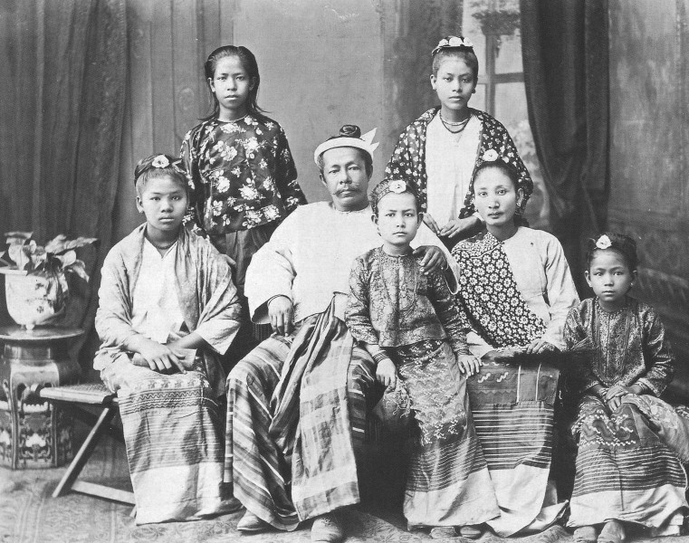 Burmese family portrait