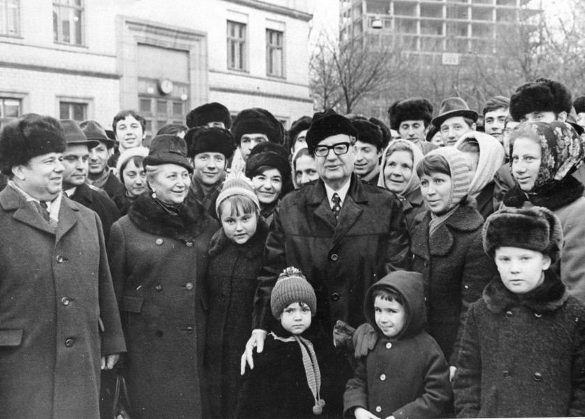 Сальвадор Альенде в Киеве на Площади Славы в декабре 1972 года