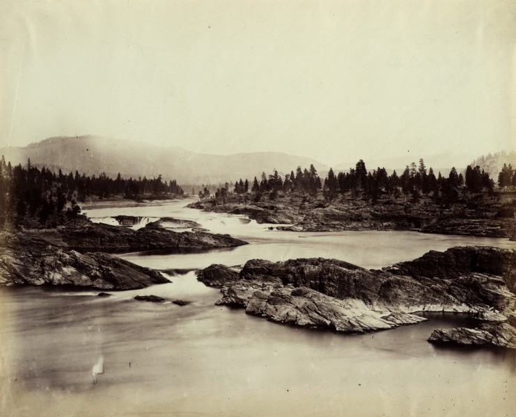 Flickr - …trialsanderrors - Kettle Falls of the Columbia River, Washington, 1860