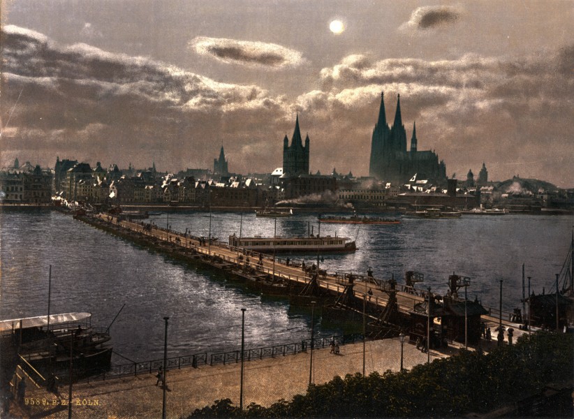 Flickr - …trialsanderrors - Moon over Cologne, Germany, ca. 1895