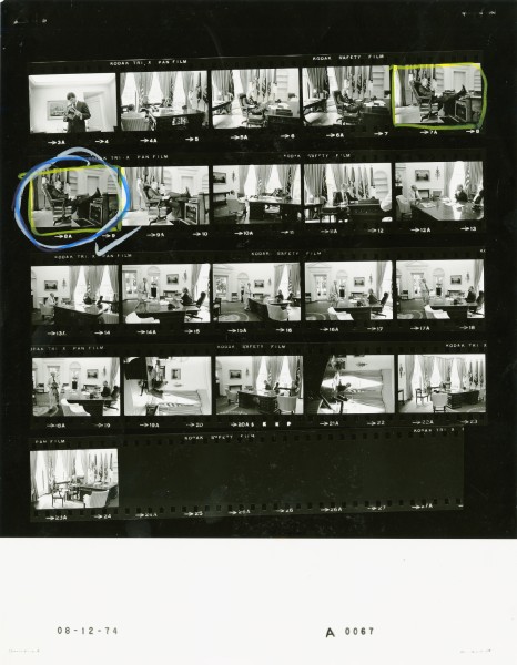 Ford A0067 NLGRF photo contact sheet (1974-08-12)(Gerald Ford Library)