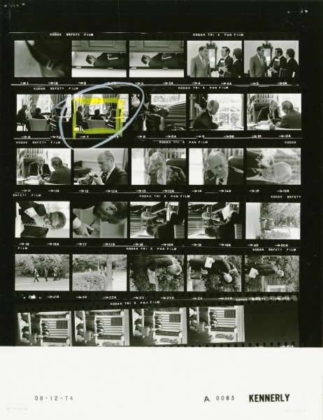 Ford A0083 NLGRF photo contact sheet (1974-08-12)(Gerald Ford Library)