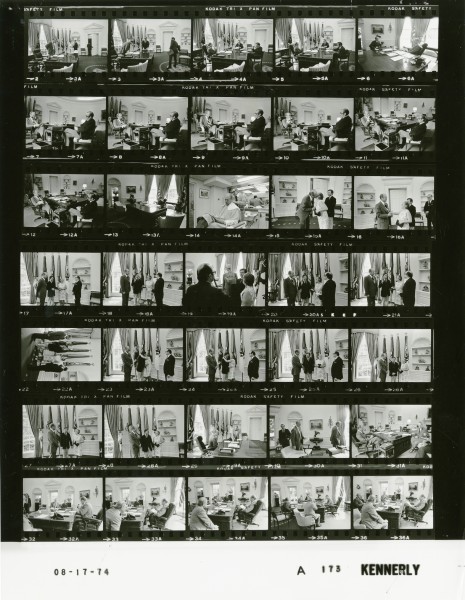 Ford A0173 NLGRF photo contact sheet (1974-08-17)(Gerald Ford Library)