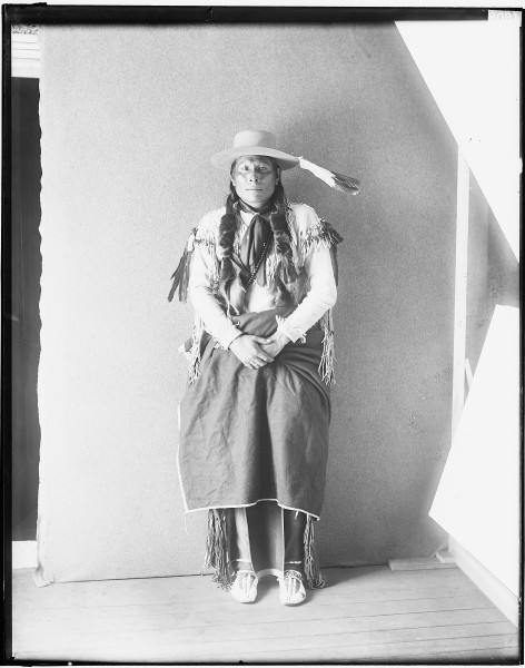 Full length portrait of unidentified Indian - NARA - 523870