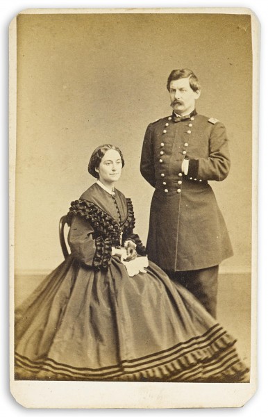 George B. McClellan with his wife by Gutekunst