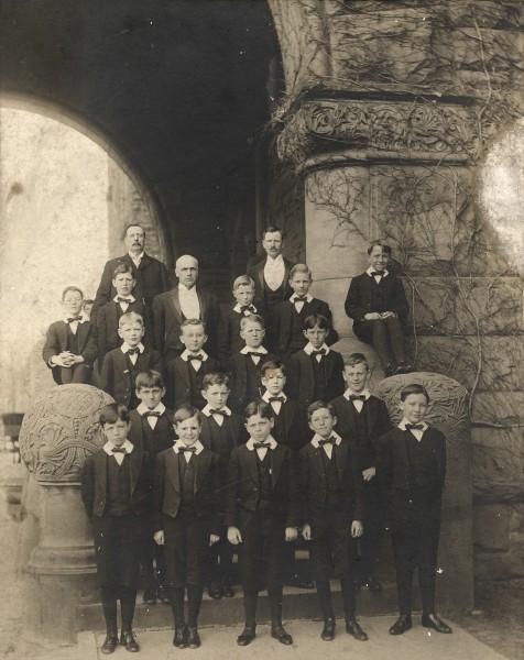Group portrait of legislative pages at the Legislative Assembly of Ontario
