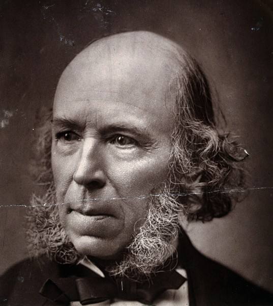 Herbert Spencer. Photograph, 1889. Wellcome V0027201