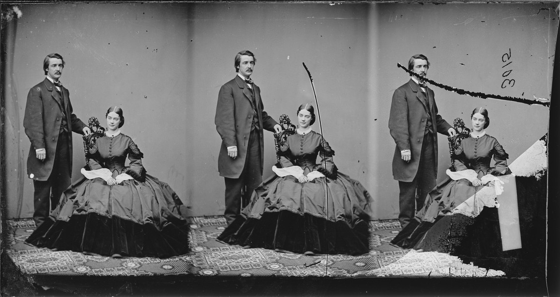 Hon. William Sprague, R.I., and wife - NARA - 529849