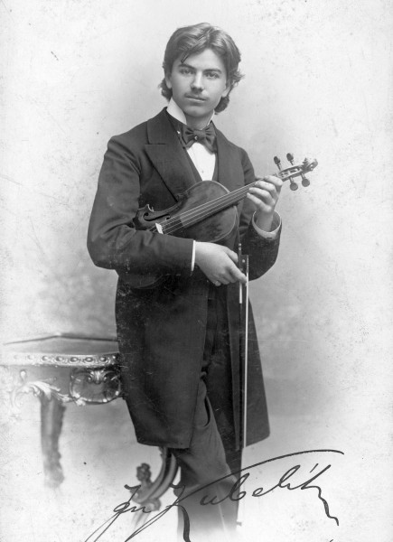 Jan Kubelík (1880-1940) cseh hegedűművész és zeneszerző. Fortepan 25847